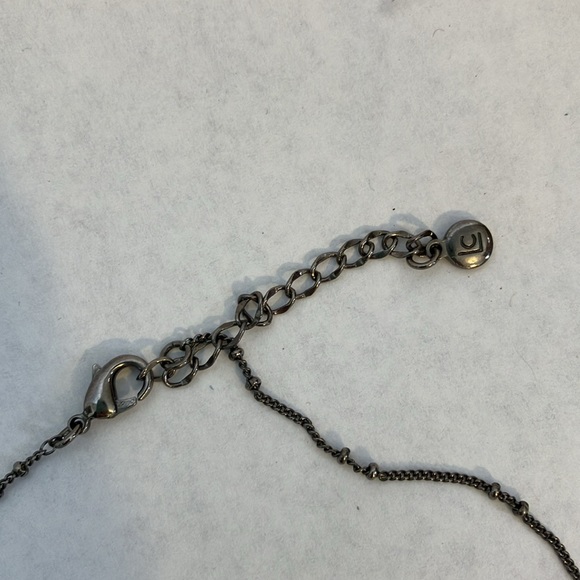 Vintage LC Necklace Black Teardrops w/Clear Rhinestones & Matching Bracelet - Picture 4 of 7